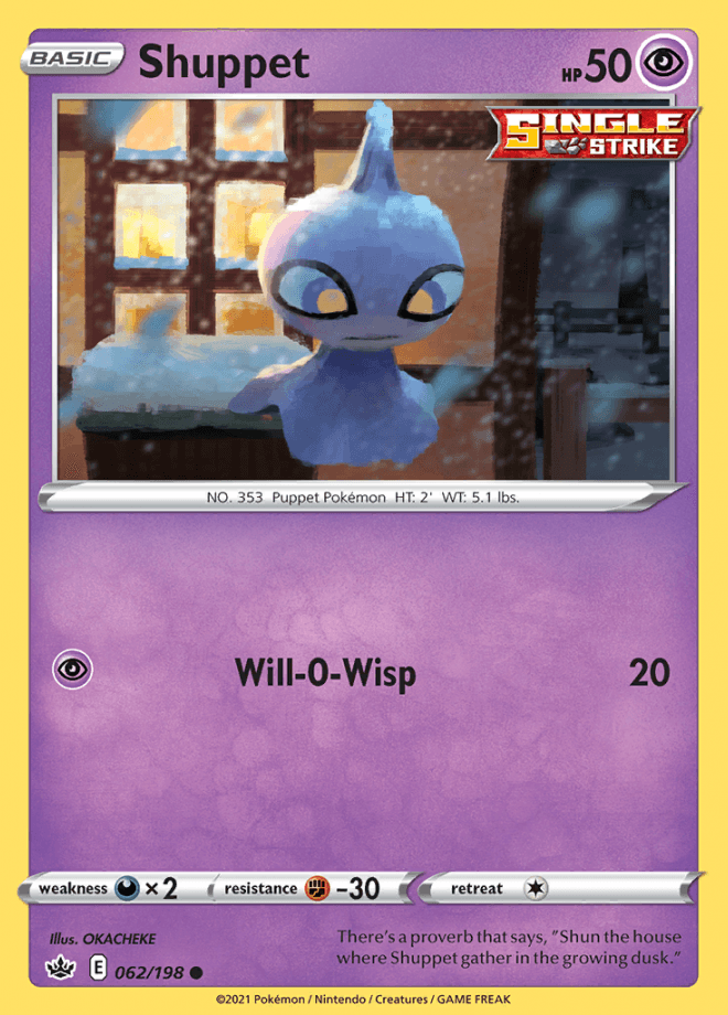 062/198 Shuppet - Chilling Reign - Volution Cards and Collectables