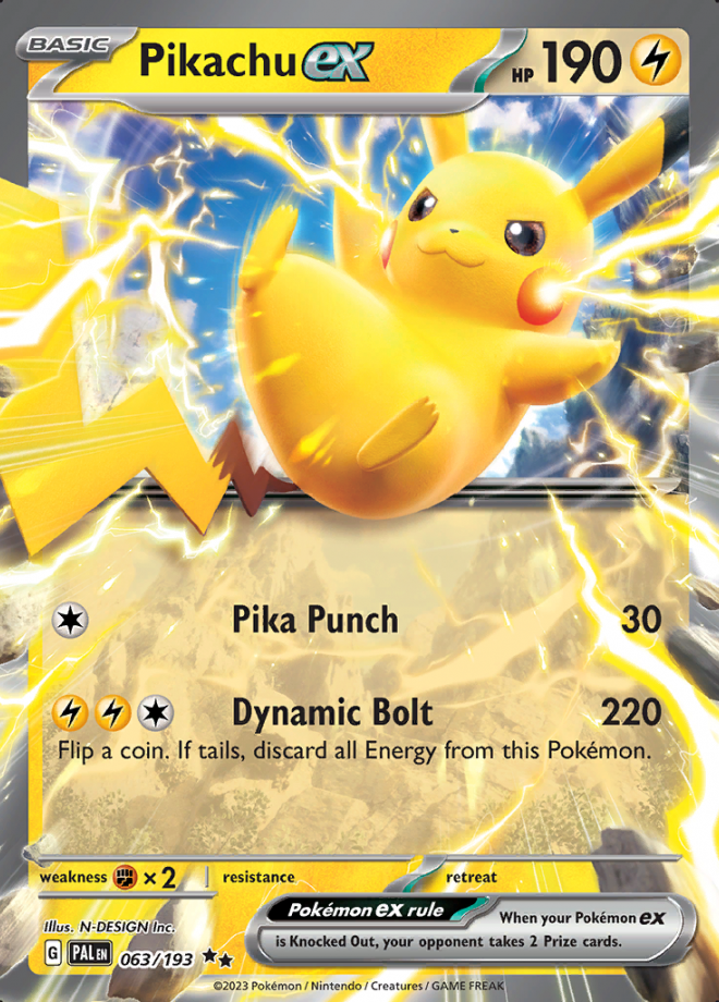 063/193 - Pikachu ex - Paldea Evolved