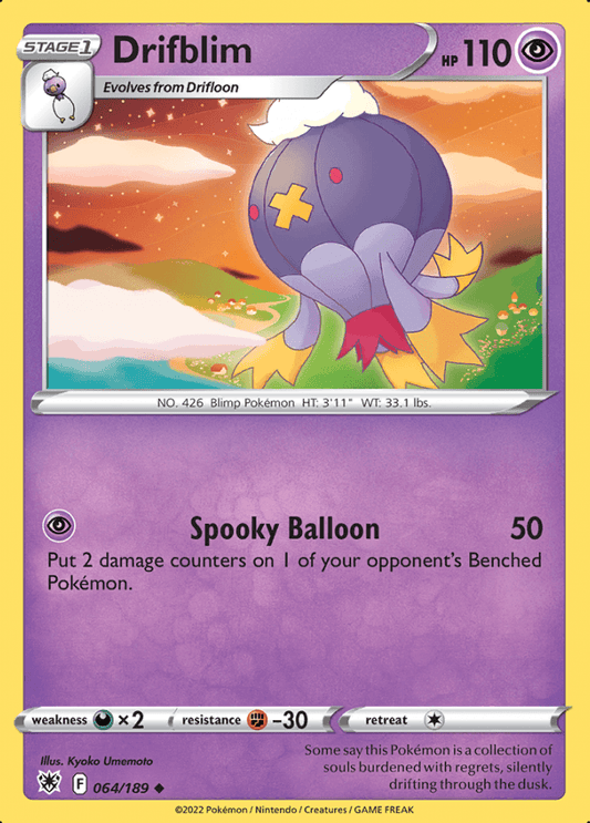 064/189 Drifblim - Astral Radiance - Volution Cards and Collectables