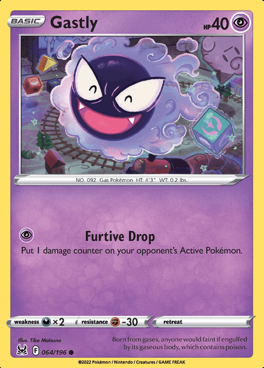 064/196 Gastly - Lost Origin - Volution Cards and Collectables