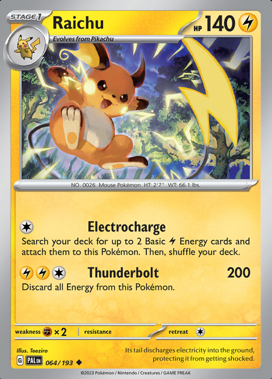 064/193 - Raichu - Paldea Evolved