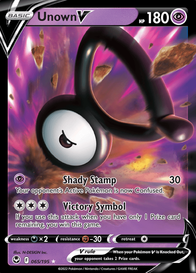 065/195 Unown V - Silver Tempest - Volution Cards and Collectables