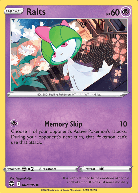 067/195 Ralts - Silver Tempest - Volution Cards and Collectables