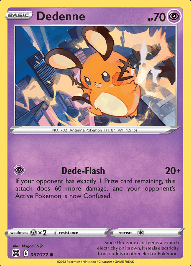 067/172 Dedenne - Brilliant Stars - Volution Cards and Collectables