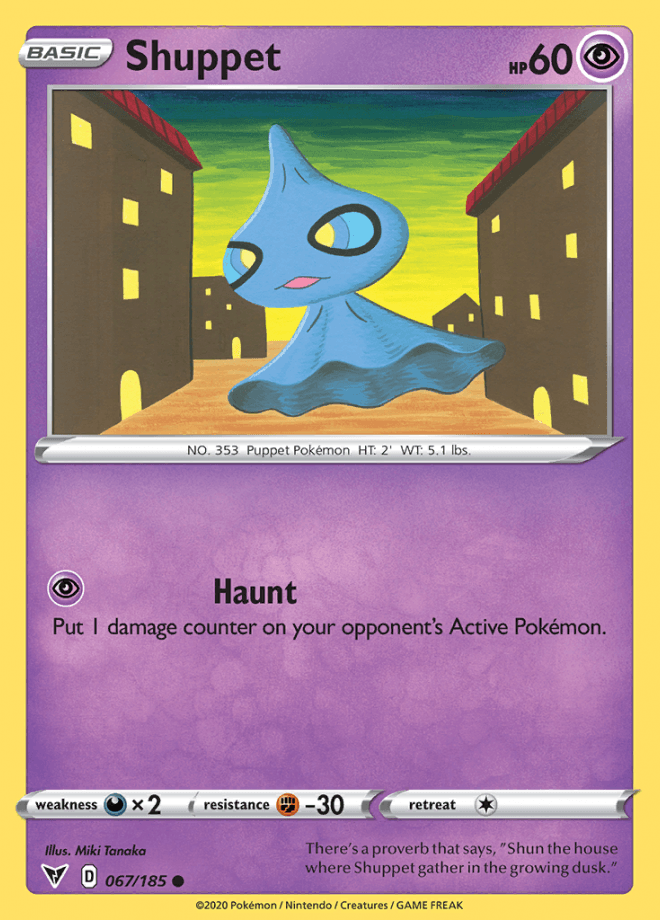 067/185 Shuppet - Vivid Voltage - Volution Cards and Collectables