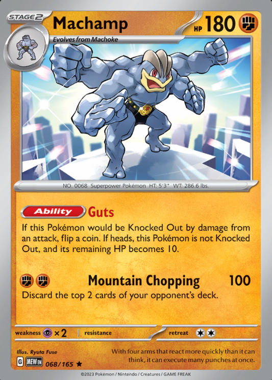 068/165 - Machamp - Pokemon 151