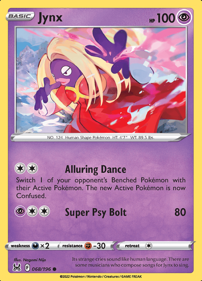 068/196 Jynx - Lost Origin - Volution Cards and Collectables