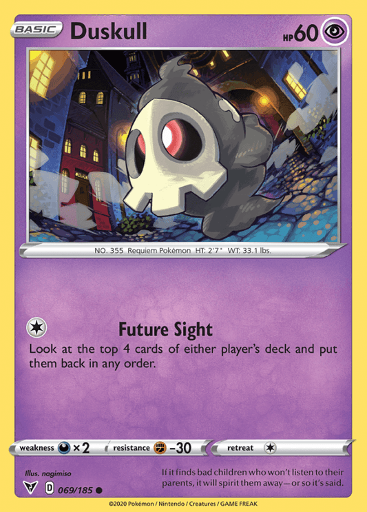 069/185 Duskull - Vivid Voltage - Volution Cards and Collectables