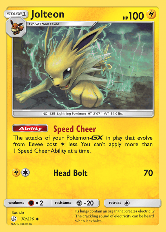 070/236 Jolteon - Cosmic Eclipse - Volution Cards and Collectables