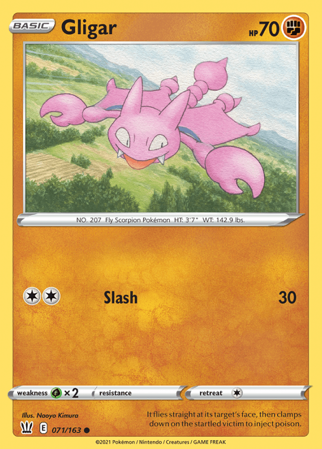 071/163 Gligar - Battle Styles - Volution Cards and Collectables