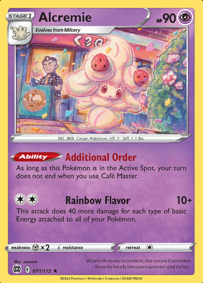 071/172 Alcremie - Brilliant Stars - Volution Cards and Collectables