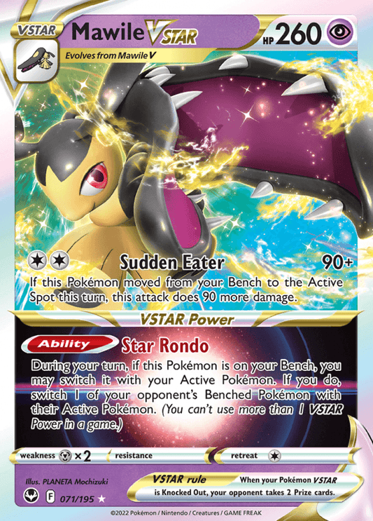 071/195 Mawile VSTAR - Silver Tempest - Volution Cards and Collectables