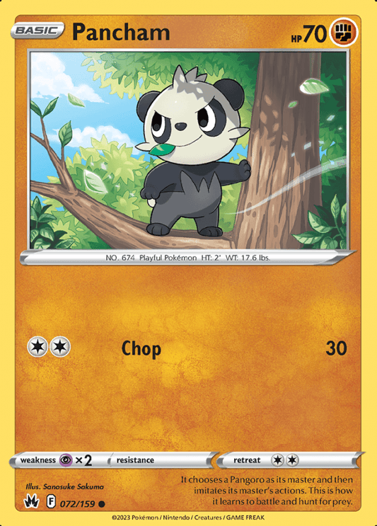 072/159 Pancham - Crown Zenith - Volution Cards and Collectables