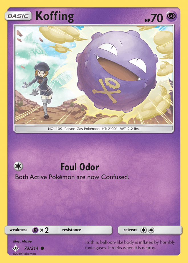 073/214 Koffing - Unbroken Bonds - Volution Cards and Collectables