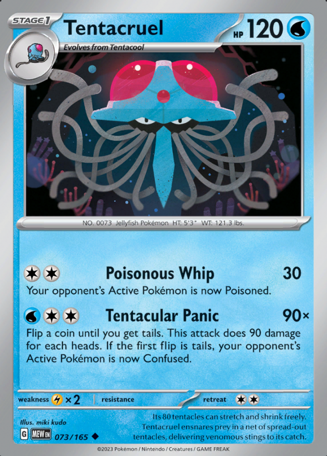 073/165 - Tentacruel - Pokemon 151