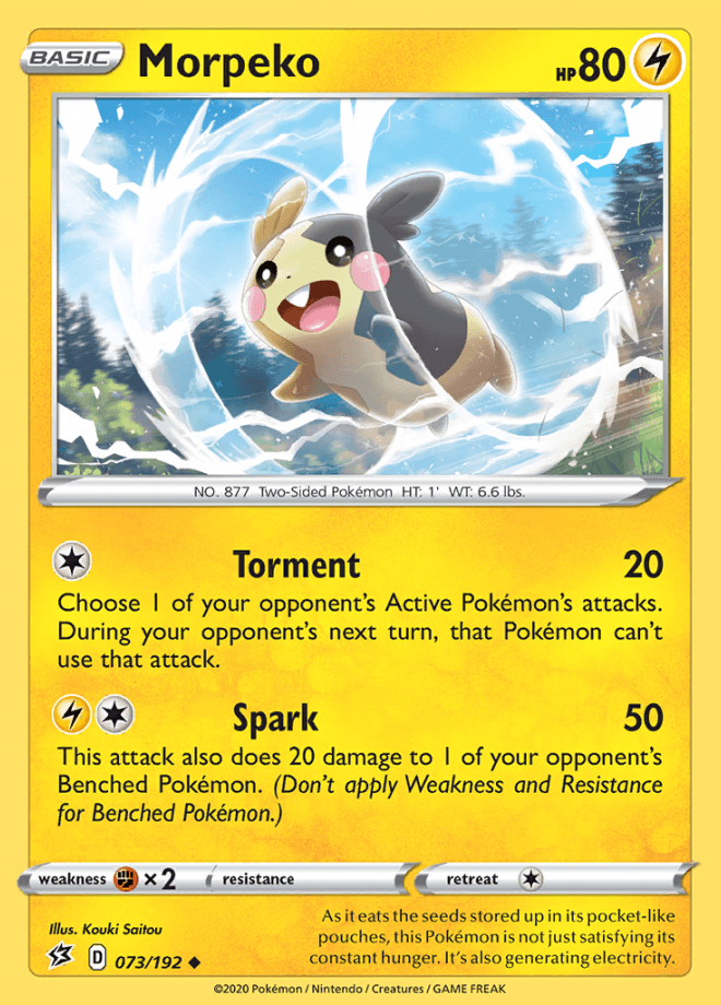 073/192 Morpeko - Rebel Clash - Volution Cards and Collectables