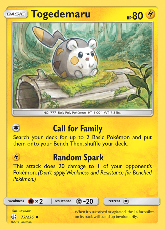 073/236 Togedemaru - Cosmic Eclipse - Volution Cards and Collectables