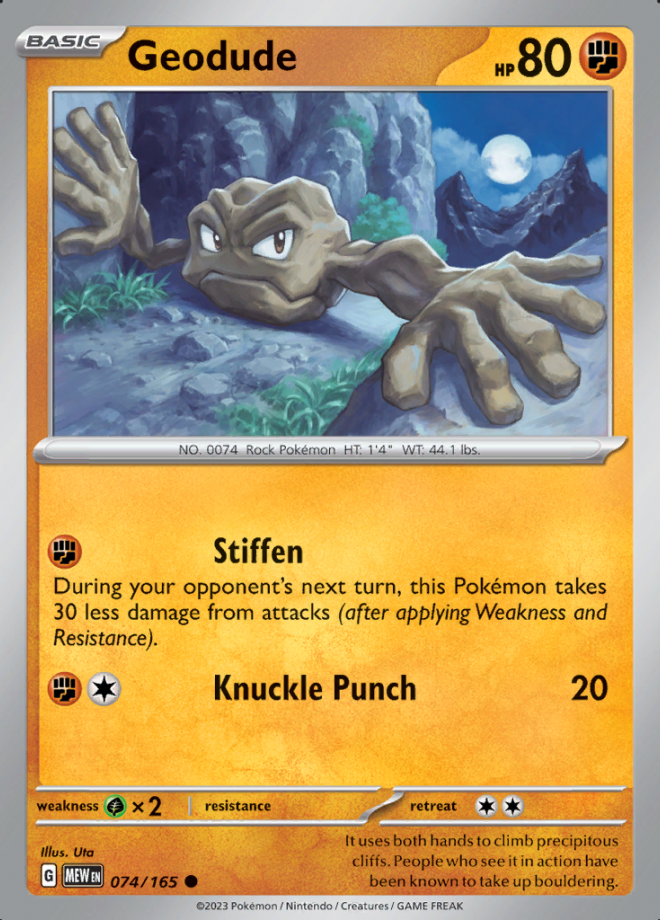 074/165 - Geodude - Pokemon 151