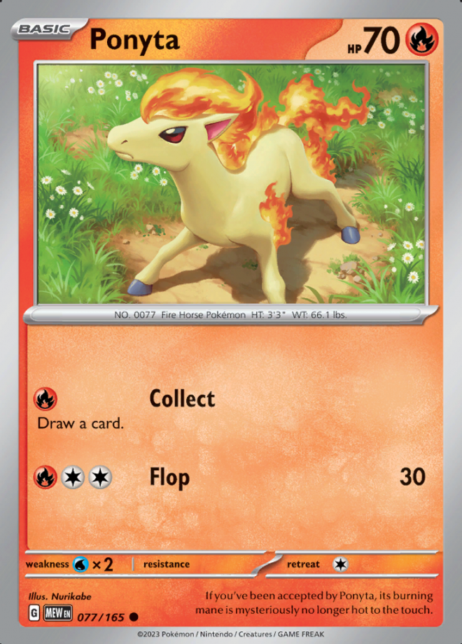 077/165 - Ponyta - Pokemon 151