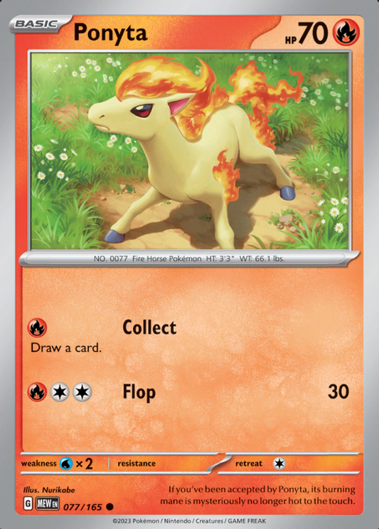 077/165 - Ponyta - Pokemon 151