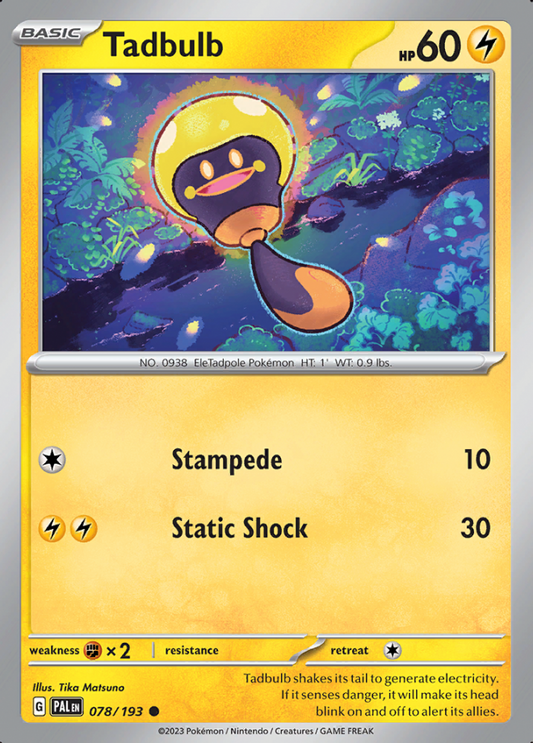 078/193 - Tadbulb - Paldea Evolved