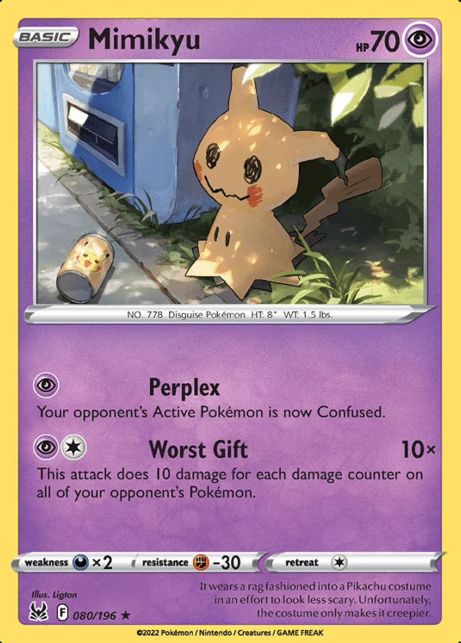 080/196 Mimikyu - Lost Origin - Volution Cards and Collectables