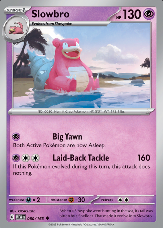 080/165 - Slowbro - Pokemon 151