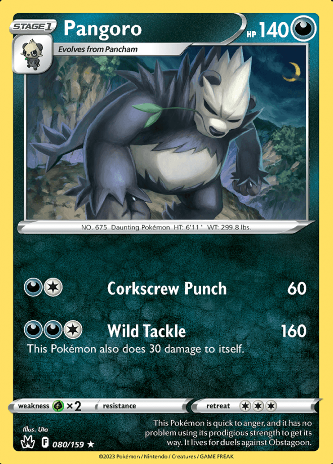 080/159 Pangoro - Crown Zenith - Volution Cards and Collectables