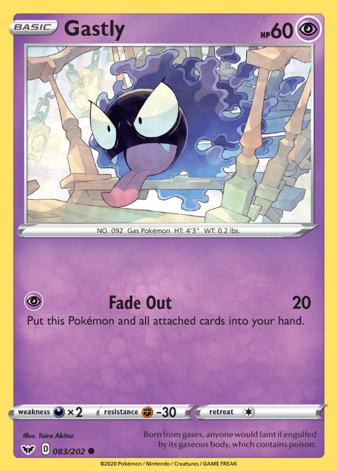 083/202 Gastly - SWSH Base - Volution Cards and Collectables