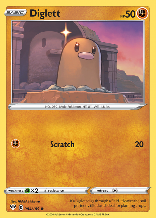 084/189 Diglett - Darkness Ablaze