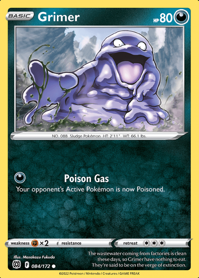 084/172 Grimer - Brilliant Stars - Volution Cards and Collectables