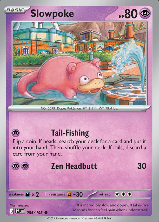 085/193 - Slowpoke - Paldea Evolved