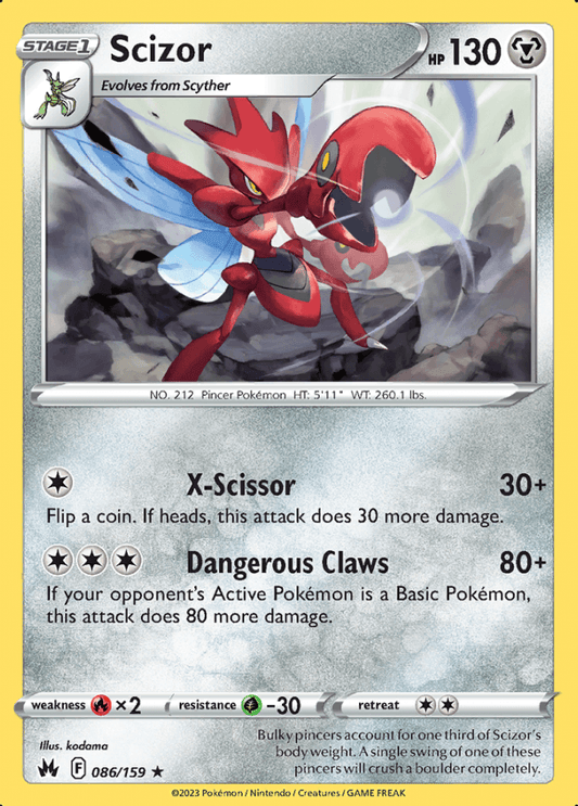 086/159 Scizor - Crown Zenith - Volution Cards and Collectables