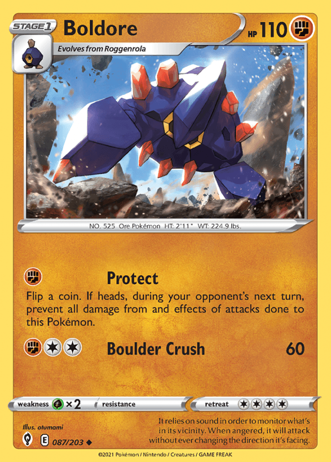 087/203 Boldore - Evolving Skies - Volution Cards and Collectables