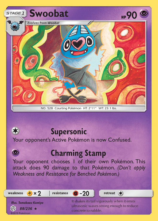 088/236 Swoobat - Cosmic Eclipse - Volution Cards and Collectables