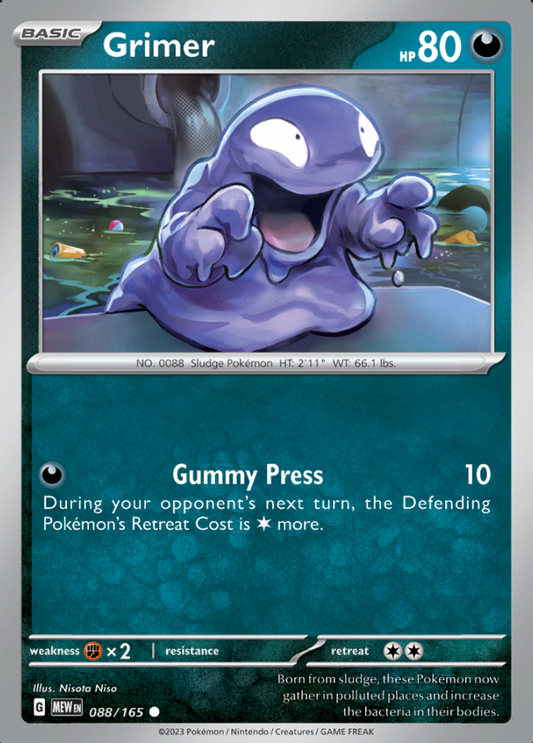 088/165 - Grimer - Pokemon 151