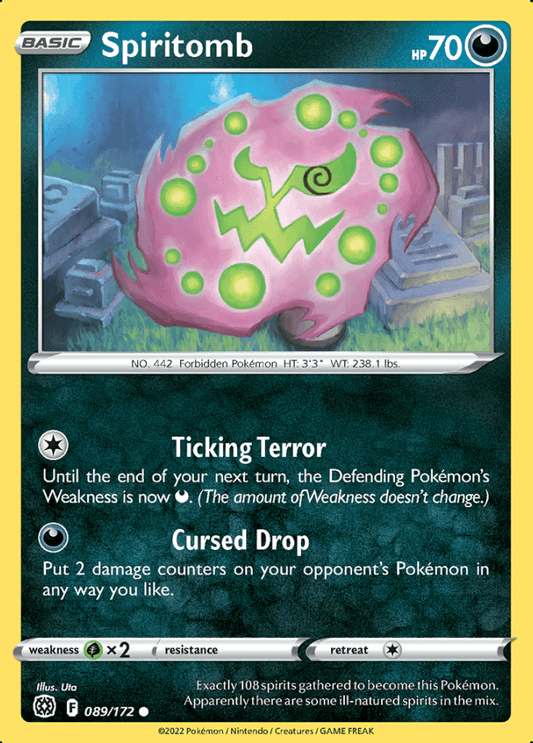 089/172 Spiritomb - Brilliant Stars - Volution Cards and Collectables