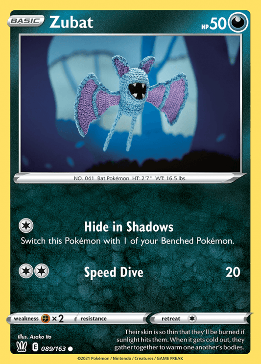 089/163 Zubat - Battle Styles - Volution Cards and Collectables