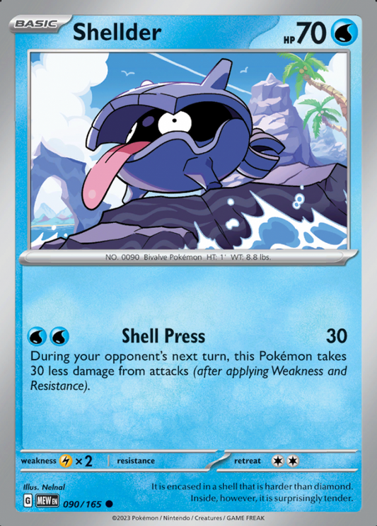 090/165 - Shellder - Pokemon 151