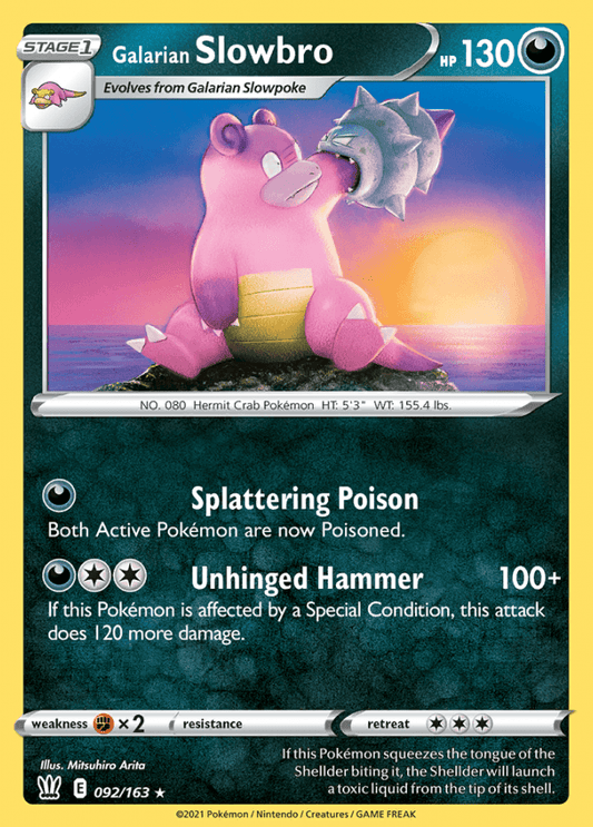 092/163 Galarian Slowbro - Battle Styles - Volution Cards and Collectables