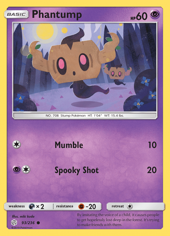 093/236 Phantump - Cosmic Eclipse - Volution Cards and Collectables