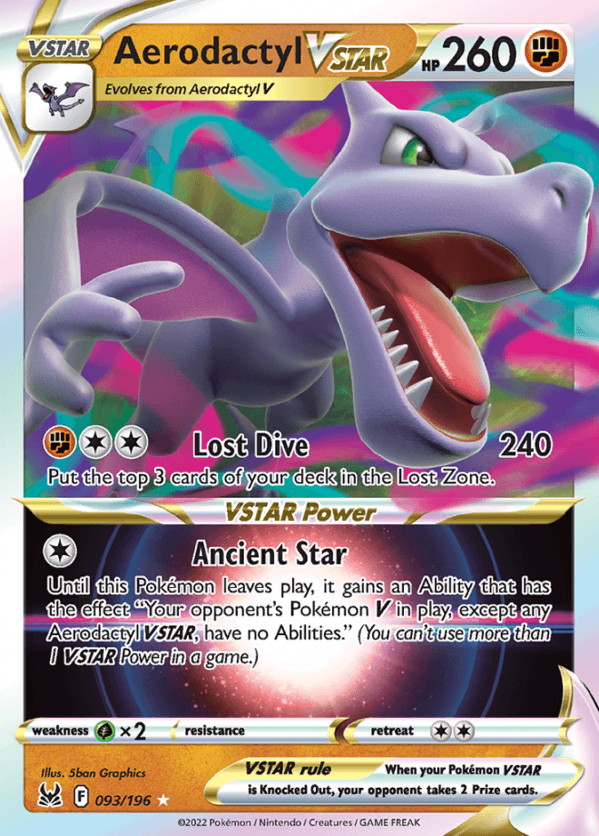 093/196 Aerodactyl VSTAR - Lost Origin - Volution Cards and Collectables