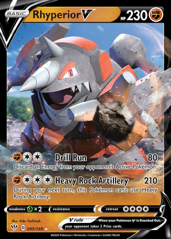 095/189 Rhyperior V - Darkness Ablaze