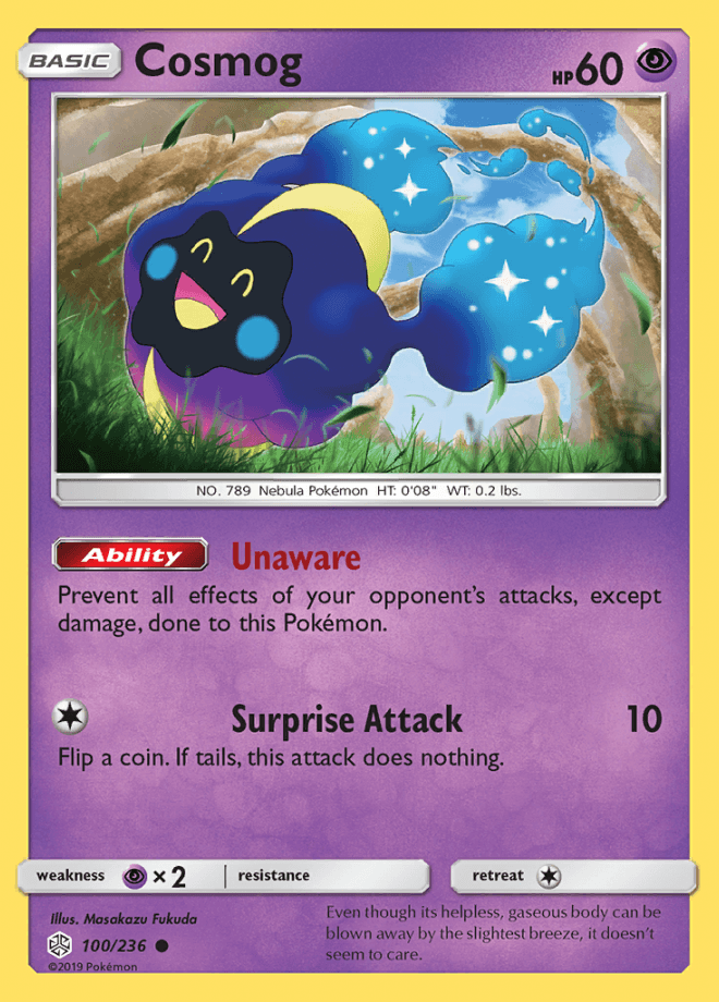 100/236 Cosmog - Cosmic Eclipse - Volution Cards and Collectables