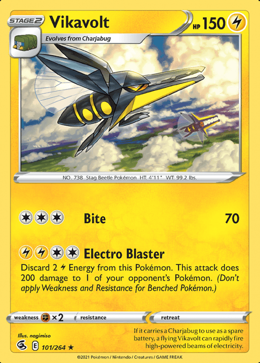 101/264 Vikavolt - Fusion Strike - Volution Cards and Collectables