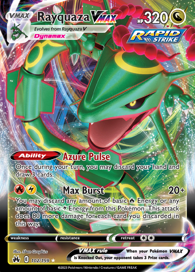 102/159 Rayquaza VMAX - Crown Zenith