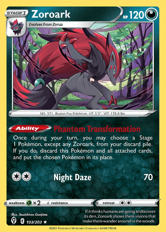 103/203 Zoroark - Evolving Skies - Volution Cards and Collectables