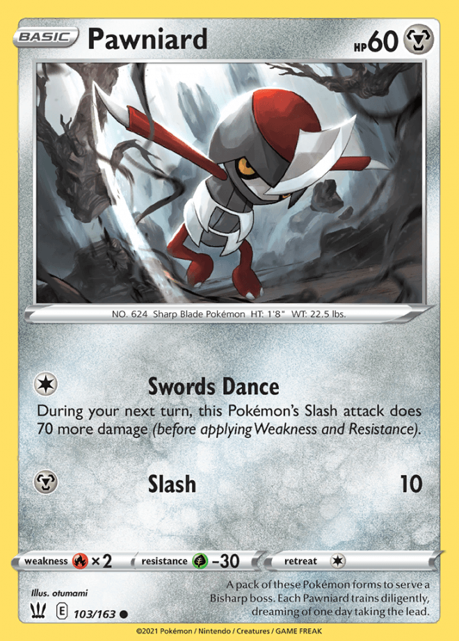 103/163 Pawniard - Battle Styles - Volution Cards and Collectables