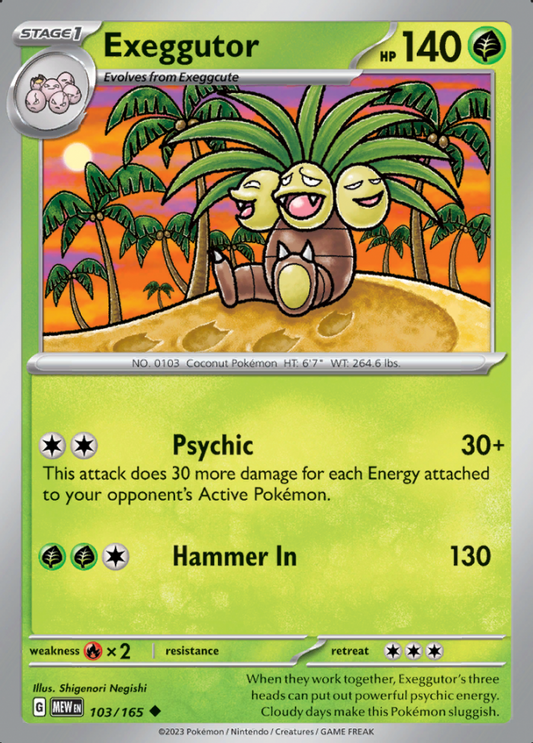 103/165 - Exeggutor - Pokemon 151