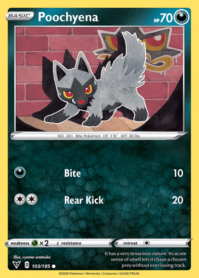 103/185 Poochyena - Vivid Voltage - Volution Cards and Collectables